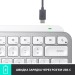 Клавіатура бездротова MX Keys Mini для Mac Illuminated, UA, світло-сіра Logitech (920-010526)