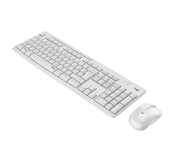 Комплект клавіатура та миша бездротовий MK295 Silent Combo, UA, білий Logitech (920-009824)