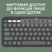 Комплект клавіатура та миша бездротовий Pebble 2 Combo, UA, графітовий Logitech (920-012239)