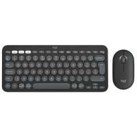 Комплект клавіатура та миша бездротовий Pebble 2 Combo, UA, графітовий Logitech (920-012239)