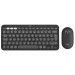 Комплект клавіатура та миша бездротовий Pebble 2 Combo, UA, графітовий Logitech (920-012239)