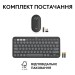 Комплект клавіатура та миша бездротовий Pebble 2 Combo, UA, графітовий Logitech (920-012239)