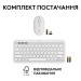 Комплект клавіатура та миша бездротовий Pebble 2 Combo, UA, білий Logitech (920-012240)