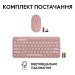 Комплект клавіатура та миша бездротовий Pebble 2 Combo, UA, рожевий Logitech (920-012241)
