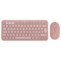 Комплект клавіатура та миша бездротовий Pebble 2 Combo, UA, рожевий Logitech (920-012241)