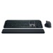 Комплект клавіатура та миша бездротова MX Keys S Combo, UA, графітовий Logitech (920-011614)