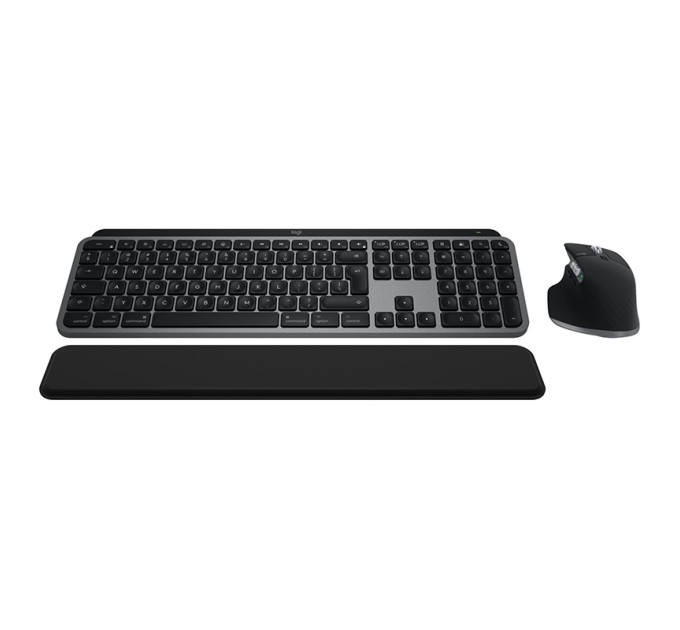Комплект клавіатура та  миша бездротовий WL/BT MX Keys S Combo для Mac, UA, Space Grey Logitech (920-012845)