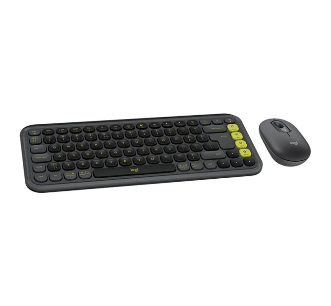 Комплект клавіатура та миша бездротовий POP Icon Combo, UA, графітовий Logitech (920-013156)