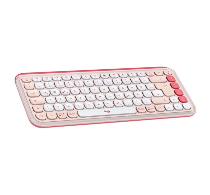 Комплект клавіатура та миша бездротовий POP Icon Combo, UA, рожевий Logitech (920-013142)