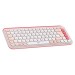 Комплект клавіатура та миша бездротовий POP Icon Combo, UA, рожевий Logitech (920-013142)
