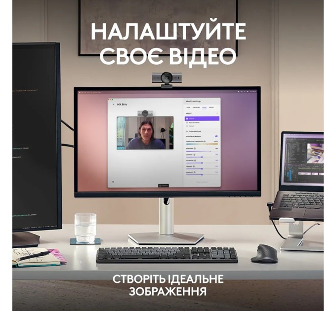 Веб-камера MX Brio, графітова Logitech (960-001559)