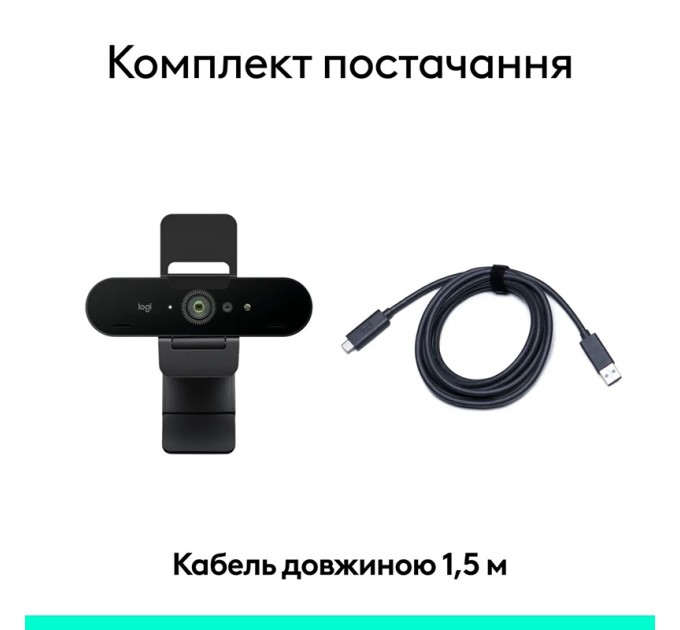 Веб-камера Brio 4K, графітовая Logitech (960-001746)