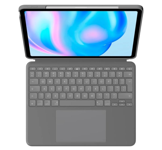 Клавіатура-чохол Combo Touch для iPad Air 13" (M2), US, Oxford grey Logitech (920-012618)