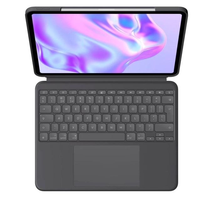 Клавіатура-чохол Combo Touch для iPad Pro 13" (M4), US, графітова Logitech (920-012833)