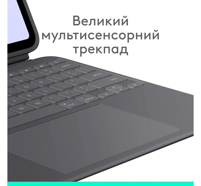 Клавіатура-чохол Combo Touch для iPad Pro 13" (M4), US, графітова Logitech (920-012833)