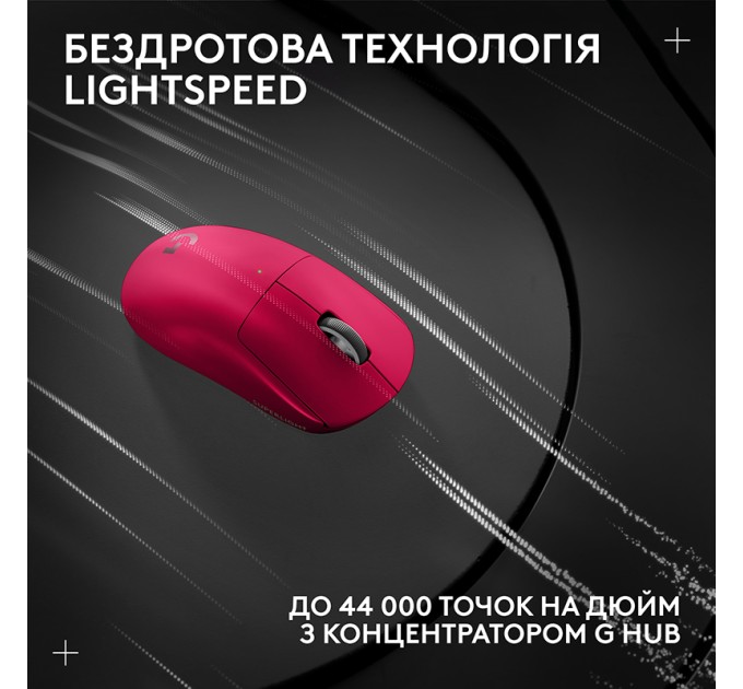 Миша бездротова G Pro X Superlight 2 Lightspeed, рожева Logitech (910-006797)