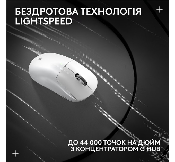 Миша бездротова G Pro X Superlight 2 Lightspeed, біла Logitech (910-006638)