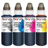 Комплект чорнил для Epson T073/T092/T129/T130 спеціальні 4x100 мл, пігментні, BK/C/M/Y Barva (E130-100-MP)