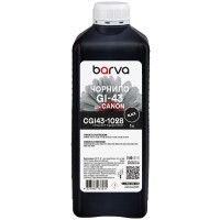 Чорнило для Canon GI-43 BK спеціальне 1 л, водорозчинне, чорне Barva (CGI43-1028)