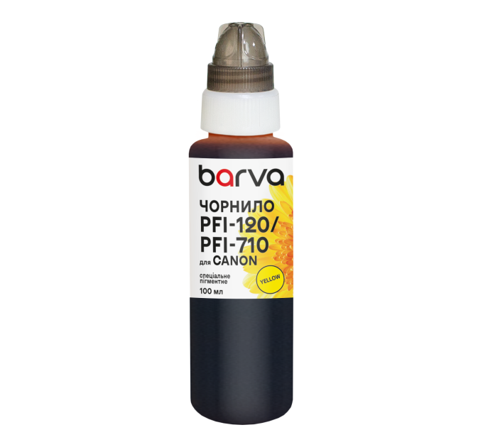 Чорнило для Canon PFI-120/PFI-710 Y спеціальне 100 мл, пігментне, жовте Barva (C120-897e)