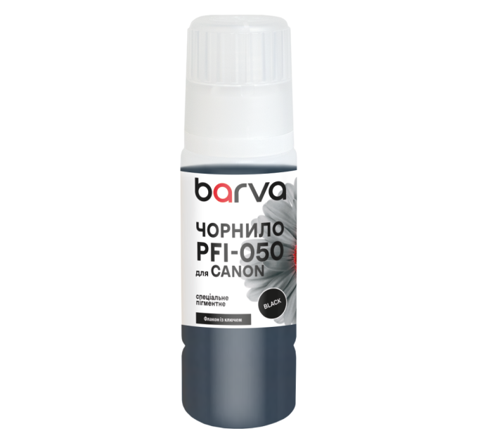 Чорнило для Canon PFI-050 BK спеціальне 70 мл, OneKey, пігментне, чорне Barva (C050-963e)