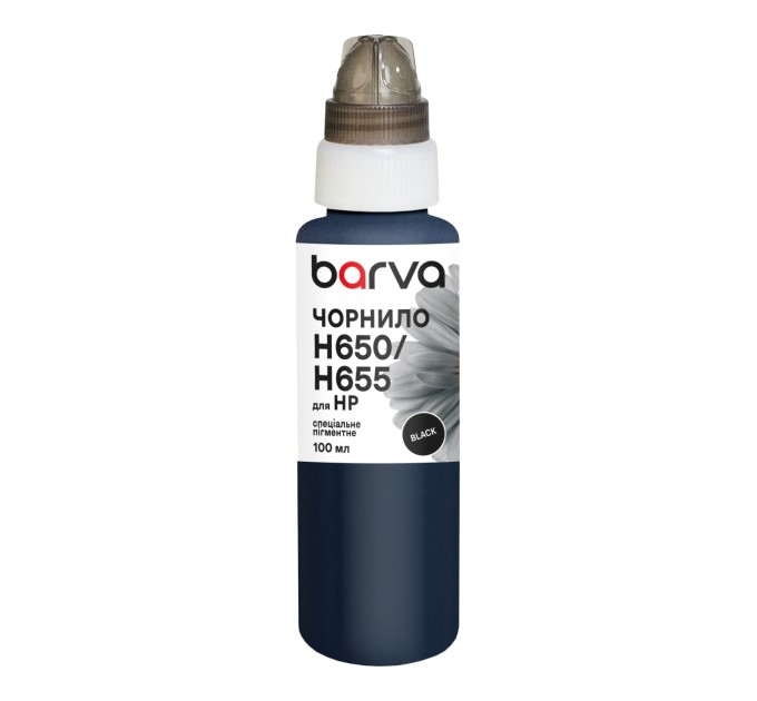 Чорнило для HP 122/178/650/655 спеціальне 100 мл, пігментне, чорне Barva (H655-396e)