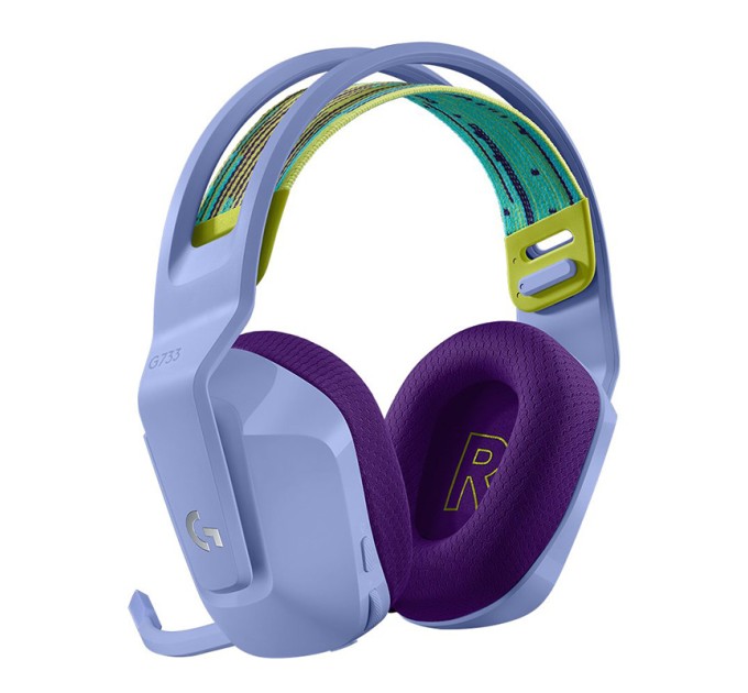 Гарнітура бездротова ігрова G733 Lightspeed, RGB, лілова Logitech (981-000890)