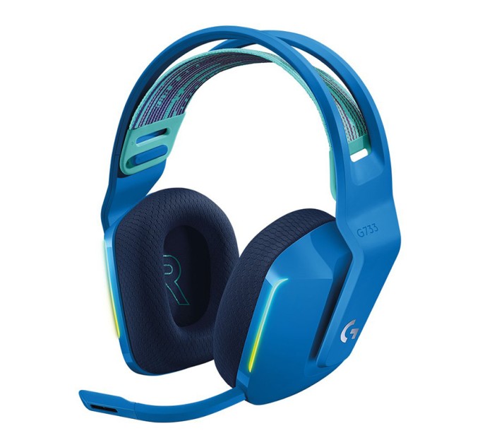 Гарнітура бездротова ігрова G733 Lightspeed, RGB, синя Logitech (981-000943)