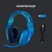 Гарнітура бездротова ігрова G733 Lightspeed, RGB, синя Logitech (981-000943)