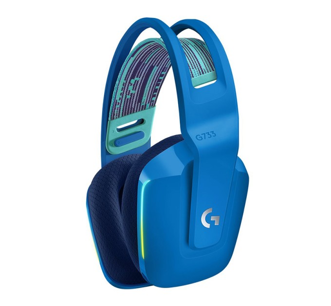 Гарнітура бездротова ігрова G733 Lightspeed, RGB, синя Logitech (981-000943)