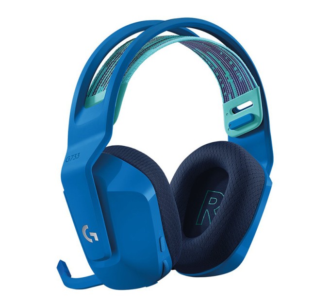 Гарнітура бездротова ігрова G733 Lightspeed, RGB, синя Logitech (981-000943)