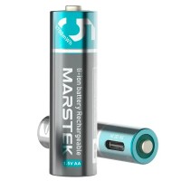 Акумулятор AA 3700 мВт*год, зарядний порт USB Type-C, 4 шт, з кабелем, Marstek (5070C)