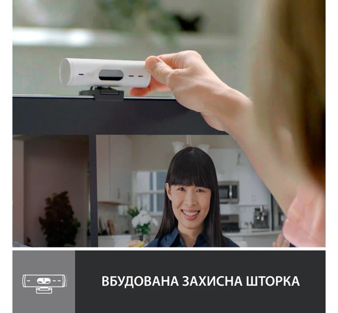 Веб-камера Brio 500, біла Logitech (960-001428)