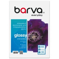 Фотопапір глянцевий 180 г/м2, A5, 100 арк Everyday Barva (IP-CE180-450)