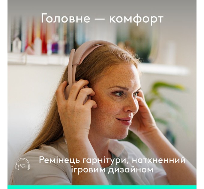 Гарнитура проводная Zone Wired 2, розовая Logitech (981-001620)
