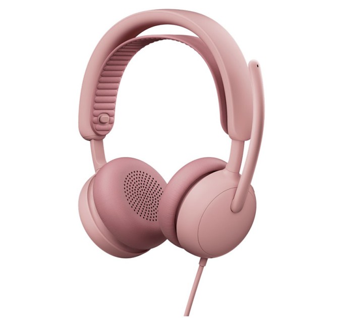 Гарнитура проводная Zone Wired 2, розовая Logitech (981-001620)