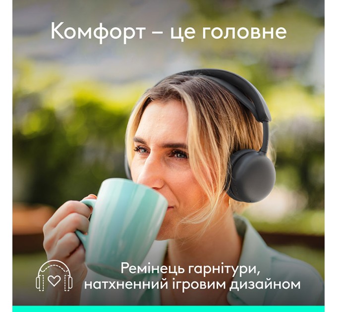 Гарнітура бездротова Zone Wireless 2 ES, графітова Logitech (981-001503)