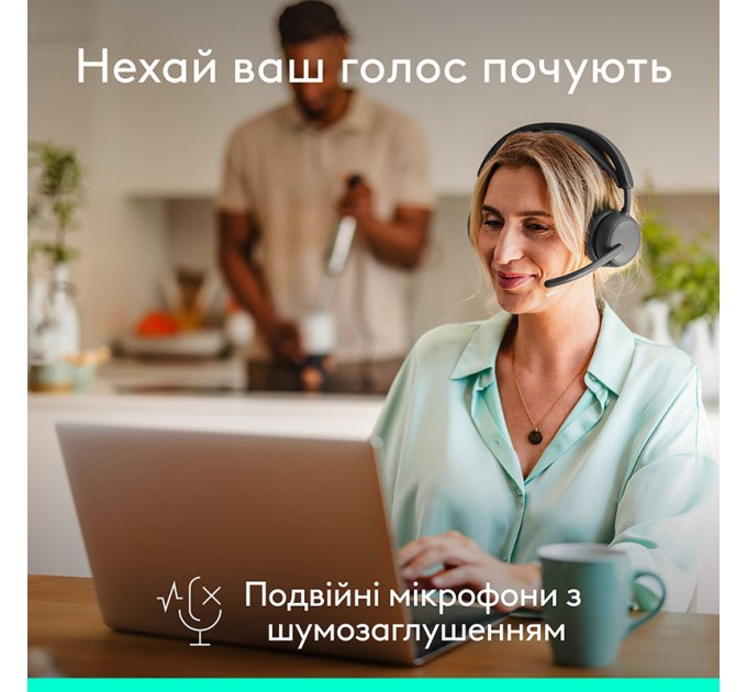Гарнітура бездротова Zone Wireless 2 ES, графітова Logitech (981-001503)