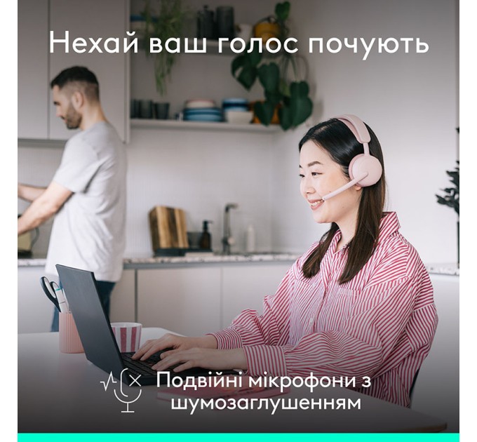 Гарнітура бездротова Zone Wireless 2 ES, рожева Logitech (981-001510)