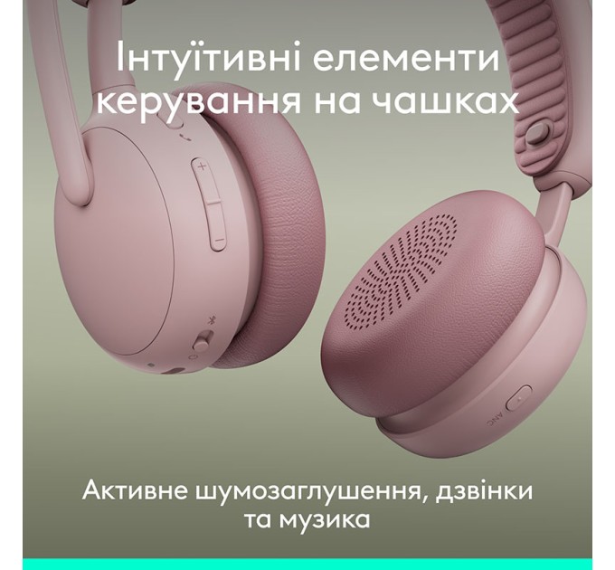 Гарнітура бездротова Zone Wireless 2 ES, рожева Logitech (981-001510)