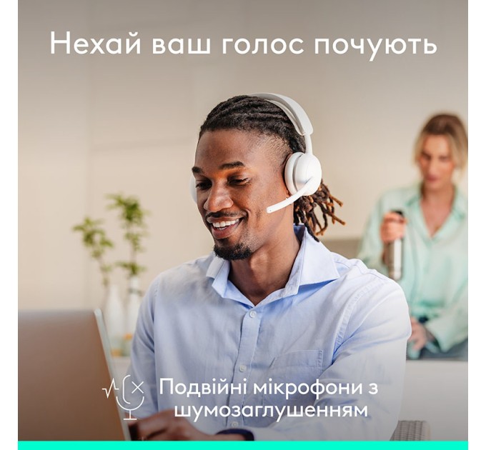Гарнітура бездротова Zone Wireless 2 ES, біла Logitech (981-001508)