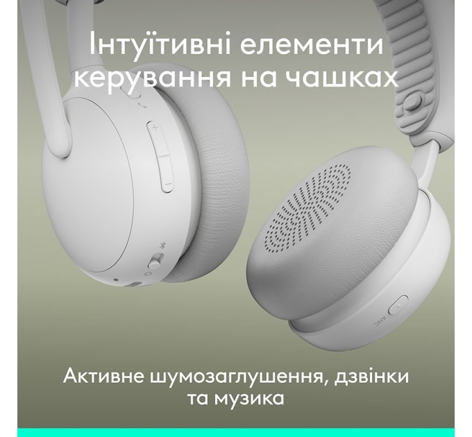 Гарнітура бездротова Zone Wireless 2 ES, біла Logitech (981-001508)