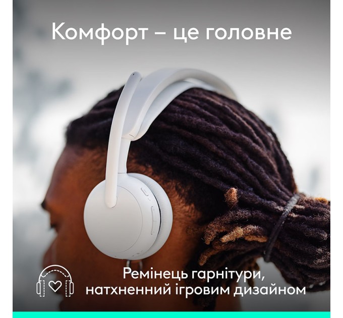 Гарнітура бездротова Zone Wireless 2 ES, біла Logitech (981-001508)