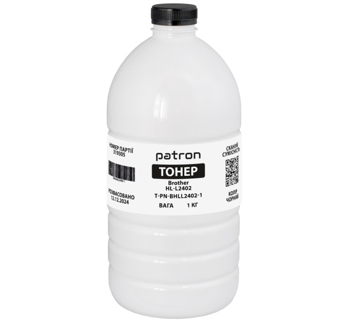 Тонер Brother HL-L2402 флакон, 1 кг Patron (PN-BHLL2402-1)