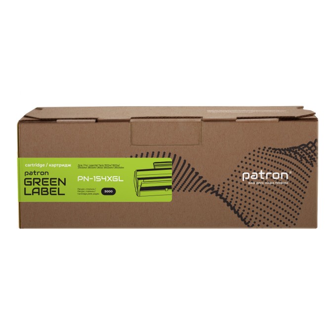 Тонер-картридж сумісний HP 154X (W1540X) Green Label Patron (PN-154XGL)