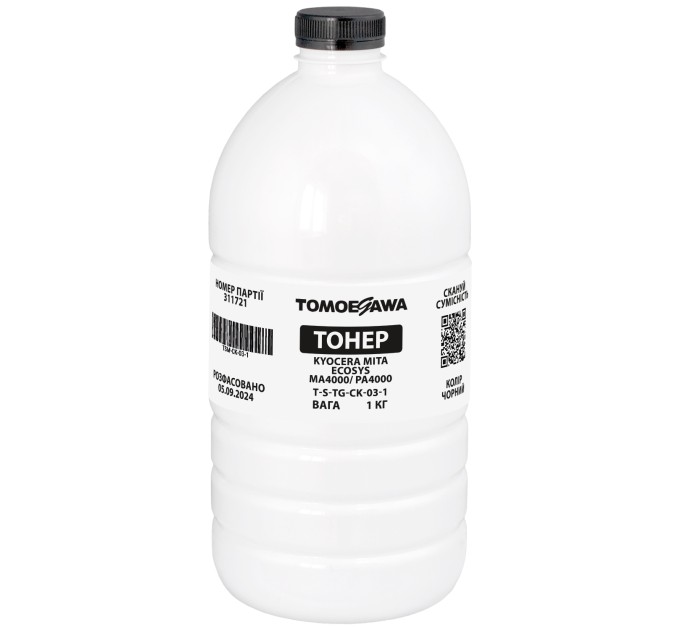 Тонер Kyocera Mita Ecosys MA4000/PA4000 флакон, 1 кг Tomoegawa (TSM-CK-03-1)