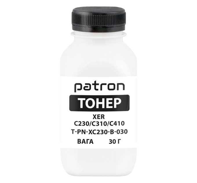 Тонер XER C230/C310/C410 флакон, 30 г, чорний Patron (PN-XC230-B-030)
