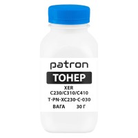 Тонер XER C230/C310/C410 флакон, 30 г, блакитний Patron (PN-XC230-C-030)