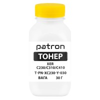 Тонер XER C230/C310/C410 флакон, 30 г, жовтий Patron (PN-XC230-Y-030)