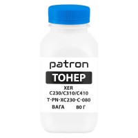 Тонер XER C230/C310/C410 флакон, 80 г, блакитний Patron (PN-XC230-C-080)